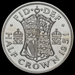 1951 George VI Proof Half Crown Reverse