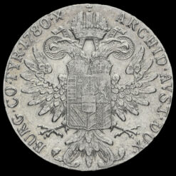 1780 Austria Maria Theresa Silver Thaler Reverse