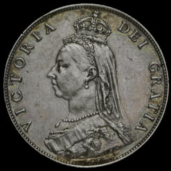 1887 Queen Victoria Jubilee Head Silver Florin Obverse