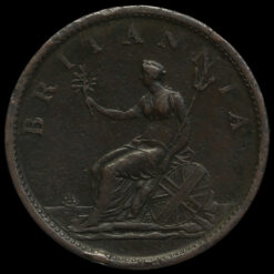 1806 George III Early Milled Copper Penny Reverse