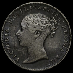 1846 Queen Victoria Silver Fourpence / Groat Obverse