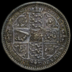 1849 Queen Victoria Godless Florin Reverse
