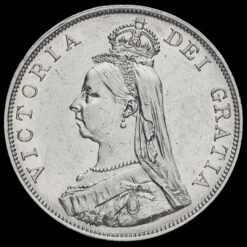 1888 Queen Victoria Jubilee Head Silver Double Florin Obverse