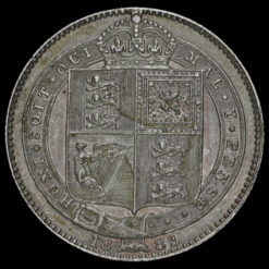 1889 Queen Victoria Jubilee Head Silver Shilling Reverse