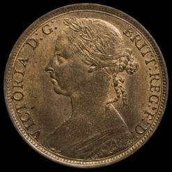 1890 Queen Victoria Bun Head Penny Obverse