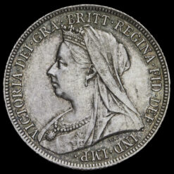 1901 Queen Victoria Veiled Head Silver Shilling Obverse