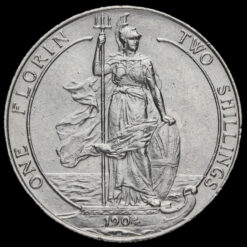 1904 Edward VII Silver Florin Reverse