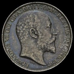 1906 Edward VII Silver Sixpence Obverse