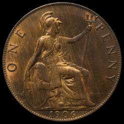 1906 Edward VII Penny Reverse