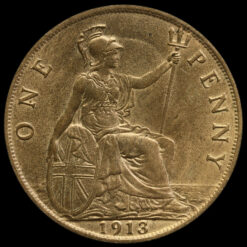 1913 George V Penny Reverse