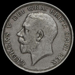1914 George V Silver Half Crown Obverse