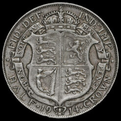 1914 George V Silver Half Crown Reverse