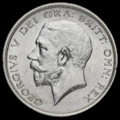 1915 George V Silver Half Crown Obverse
