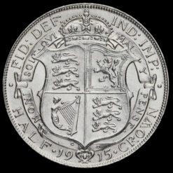 1915 George V Silver Half Crown Reverse