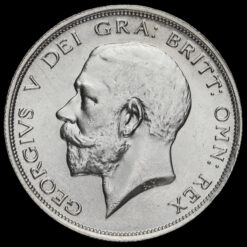 1917 George V Silver Half Crown Obverse