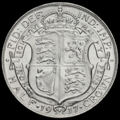 1917 George V Silver Half Crown Reverse