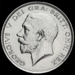 1918 George V Silver Half Crown Obverse