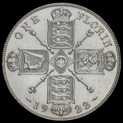 1922 George V Silver Florin Reverse