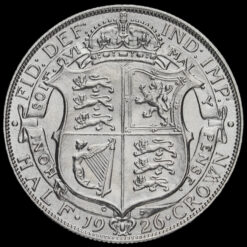 1926 George V Silver Half Crown Reverse