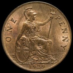 1929 George V Penny Reverse