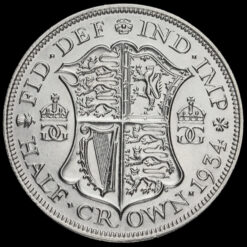 1934 George V Silver Half Crown Reverse