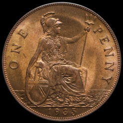 1935 George V Penny Reverse