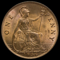 1936 George V Penny Reverse
