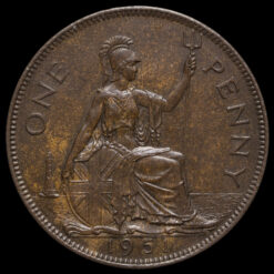 1951 George VI Penny Reverse
