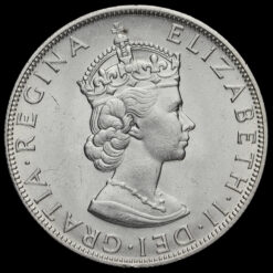 Bermuda 1964 Elizabeth II Silver Crown Obverse
