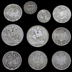 147 Grams of Circulated Pre 1920 British .925 Silver Bullion Investment Coins Reverse