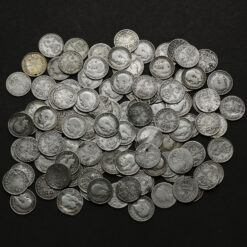 155 Grams of Circulated Pre 1920 British .925 Silver Threepences