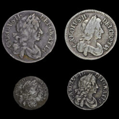 1679 Charles II Early Milled Silver Maundy Set Obverse