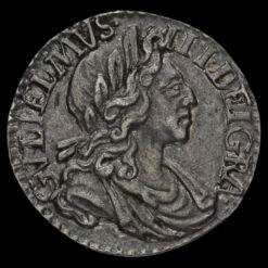 1701 William III Early Milled Silver Maundy Penny Obverse