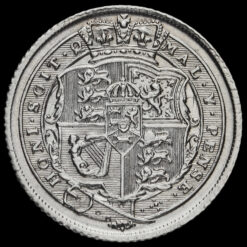 1816 George III Milled Silver Sixpence Reverse