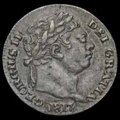 1817 George III Milled Silver Maundy Penny Obverse