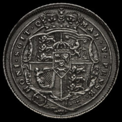 1819 George III Milled Silver Sixpence Reverse