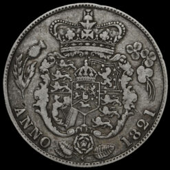 1821 George IV Milled Silver Half Crown Reverse