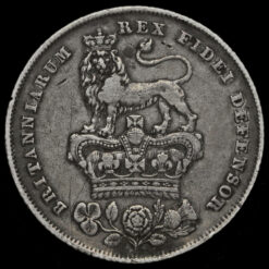 1826 George IV Milled Silver Shilling Reverse