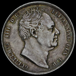 1836 William IV Milled Silver Half Crown Obverse