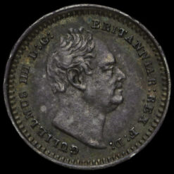 1836 William IV Milled Silver Three-Halfpence Obverse