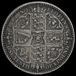 1849 Queen Victoria Godless Florin Reverse