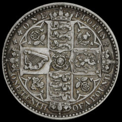 1849 Queen Victoria Godless Florin Reverse