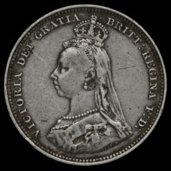 1887 Queen Victoria Jubilee Head Silver Shilling Obverse