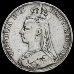 1890 Queen Victoria Jubilee Head Silver Crown Obverse