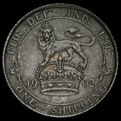 1902 Edward VII Silver Shilling Reverse
