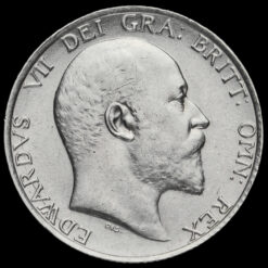 1910 Edward VII Silver Shilling Obverse