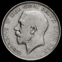 1913 George V Silver Half Crown Obverse