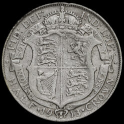 1913 George V Silver Half Crown Reverse