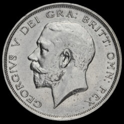 1915 George V Silver Half Crown Obverse