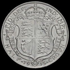 1915 George V Silver Half Crown Reverse